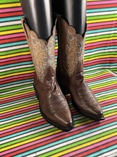 Vintage Justin Boots USA  Women’s Cowboy Western Cowgirl Leather Roper Boot Uk 4