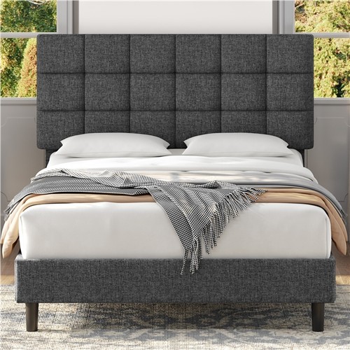 Upholstered bed frame with - frame,