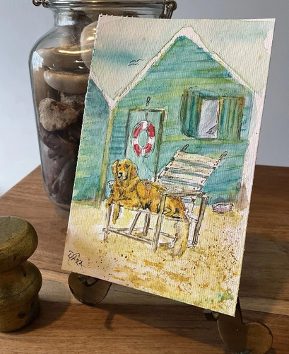 Original painting golden - original,