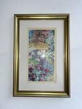 Adelene Fletcher The Garden Seat Print In Gold Gilt Ornate Frame 