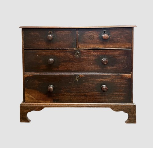Antique georgian oak chest - georgian,