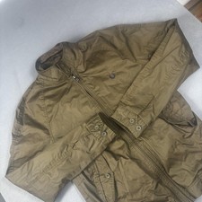 Fred Perry Jacket Mens Small Olive Green Harrington Tartan Lined Zip Cotton