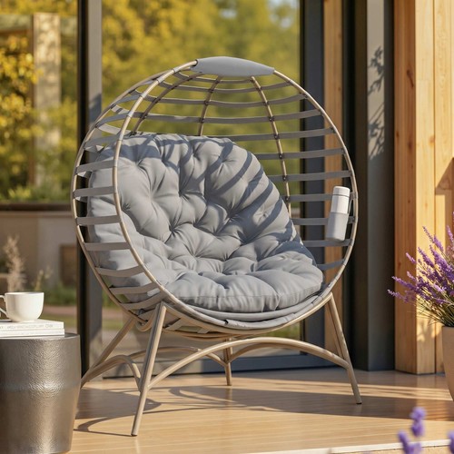 Egg chair with soft cushion - chair,