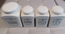 Mrs Winterbottom's Traditional Coffee,Sugar,Tea and Cookie Jar Set 