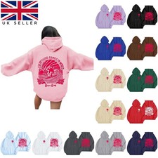 Palm Puff Hoodies For Teen Girls Butterfly Print Oversized Pullover Sweatshirt