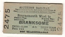 Railway ticket Southern Rly