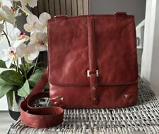 Bodenschatz Ladies Handbag Shoulder Red Leather Cross Body Bag Stud Detail
