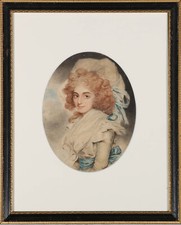 After John Downman  - 1794 Watercolour, Sarah Siddons (née. Kemble)