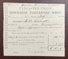1874 Tadcaster Union, Township
