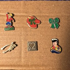 Charity pin badges enamel ￼x6 in excellent condition 