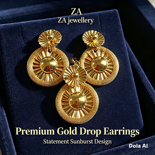 Jewellery gold clip drop - za,