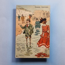 Arthur Gill Comic Postcard 1915 False Legs Seaside Wading Bathing Machine