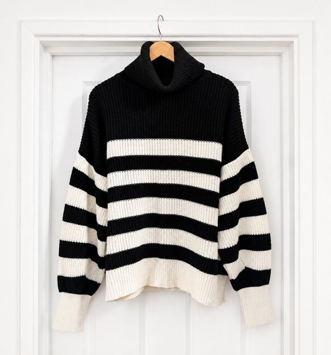 New look stripy black white - new,