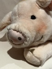 Steiff big pig in lying pose