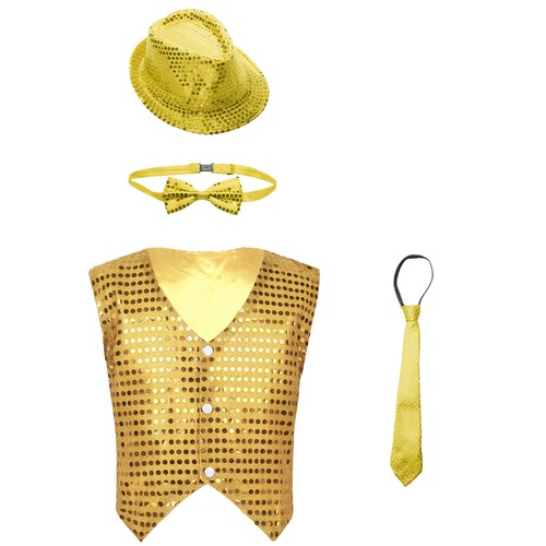 Kids shiny sequin vest - shiny,
