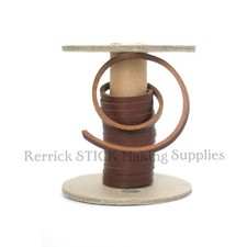 3 METERS OF BROWN SQUARE LEATHER LACE FOR WALKING STICK LANYARDS,ARTS, CRAFTS