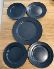 Habitat Prato Mat Stoneware Dinner Plate + 4 Side Plates  Set of 5 VGC 