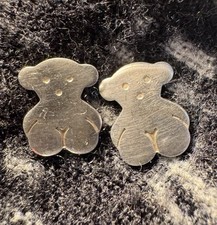 Tous bear sterling silver stud earrings 935 mascot logo original 