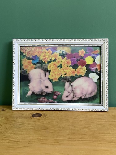 Cute kitsch picture bunny - cute, 3d