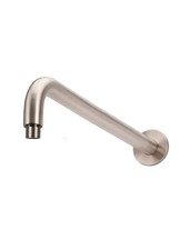 Mier MA09-400-CH Round Wall Shower Curved Arm 400mm Champagne