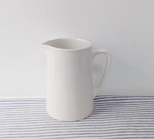 White ironstone jug - jug, royal