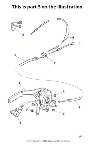 Jaguar handbrake cable braking - jaguar,