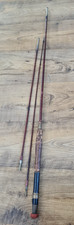 Vintage Alcocks 3 Piece Bamboo Cane Fishing Rod - 2.37 metres