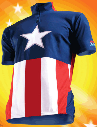 Captain america bike shirt - bike,