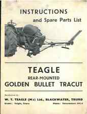 Teagle Hedgetrimmer Golden Bullet Tracut Operators Manual and Parts List