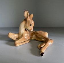 Bavarian porcelain deer figurine: shape 257 by Porzellanfabrik Julius Griesbach