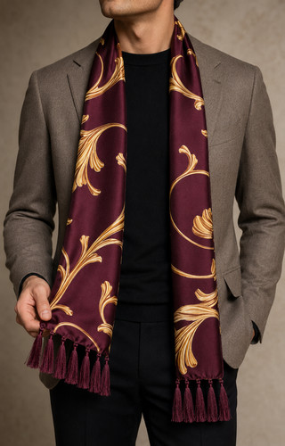 Plum regal vine mens silk - regal,