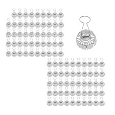 Pack of 100 metal Christmas