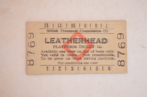 Railway platform ticket btc - ticket,