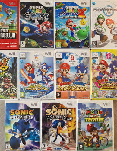 Nintendo wii games mario - mario, sonic