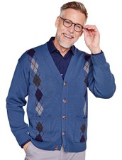 Mens Argyle Cardigan by Tootal