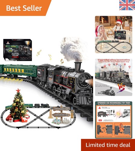 Alloy christmas train set - alloy,