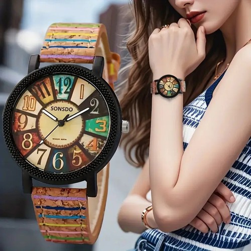 Ladies casual wood grain - casual,