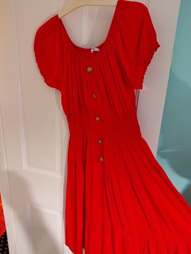 Ladies beautiful red dress - ladies,