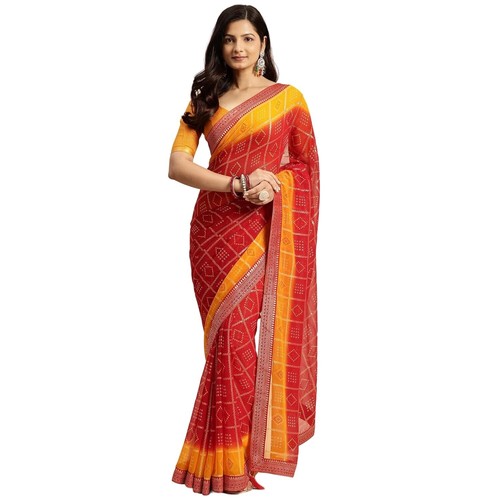 Women chiffon bandhani - women's,