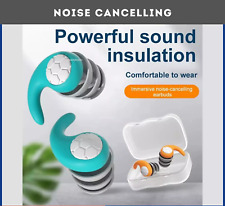 UK Noise Cancelling Comfortable 3 Layer Earplugs 40db Ear Plugs for Sleep/work