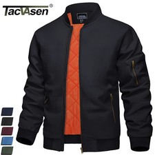 Men's Premium Bomber Jacket Casual Windproof Warm Padded Coat Pilot Work Outwear