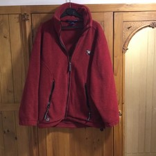 Ladies Red Spray Way Fleece
