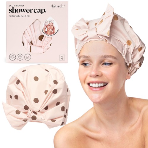Kitsch luxury shower caps for - kitsch,