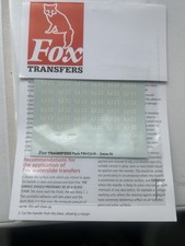 Fox Transfers Model Railway