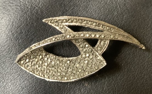 Vintage marcasite abstract - marcasite,