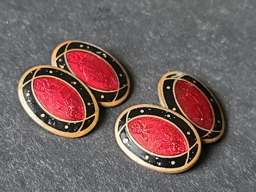 Antique victorian art deco red - art,