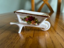 Royal Albert Old Country Roses Wheelbarrow Ex Condition