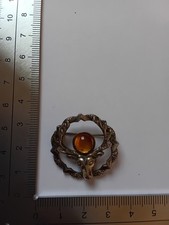 Mizpah Brooch Silver Plate