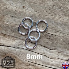 925 Sterling Silver Closed Jump Rings Jewellery Making 5mm 6mm 8mm 10mm Craft