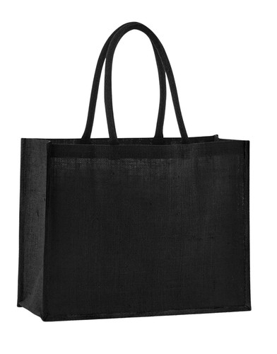 Large jute shopper tote bag - large,